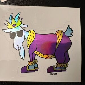 GOAT USA Purple Party Goat Sticker